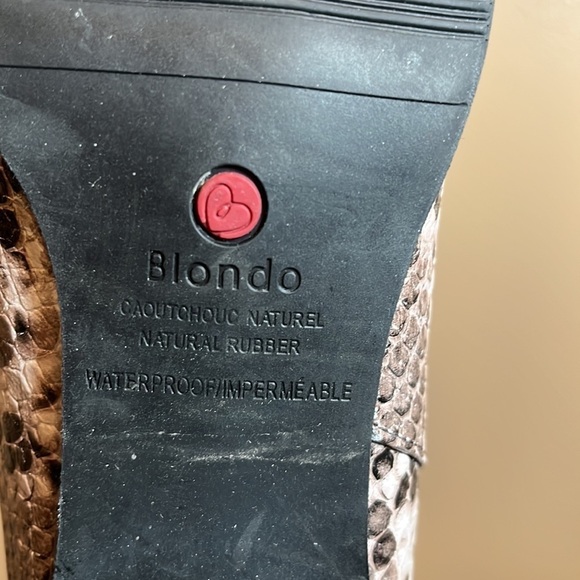 BLONDO Nao Snake Print Ankle Bootie - Picture 9 of 16